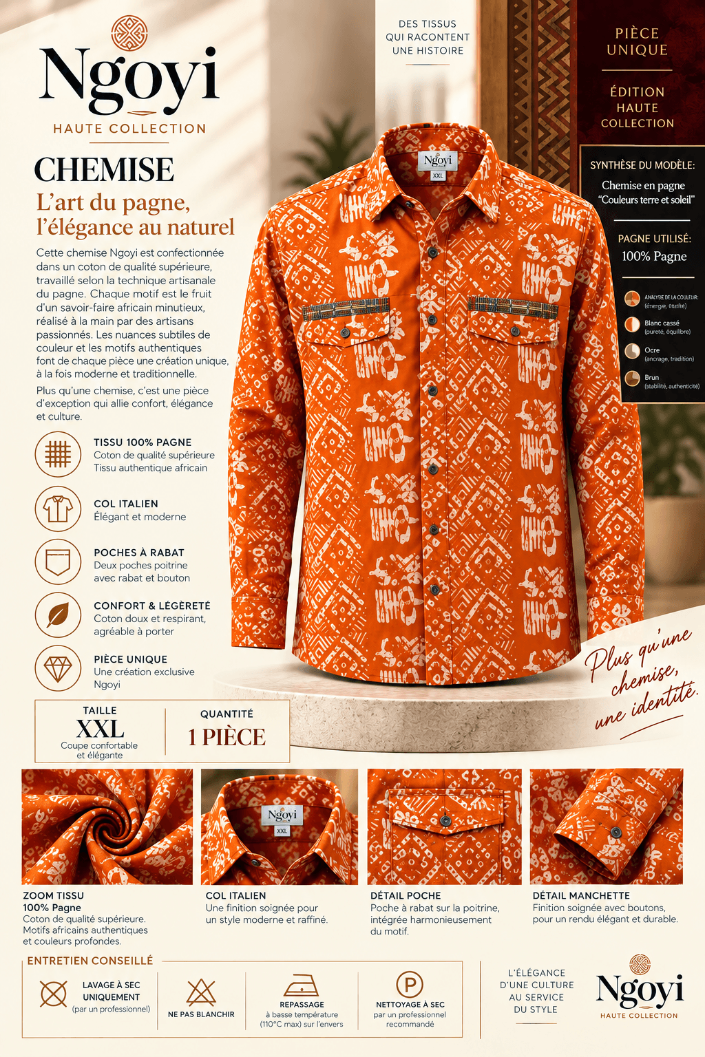 Chemise Chambray Sablière